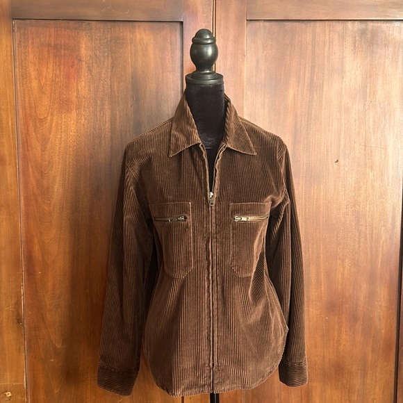Express Jackets & Blazers - Y2K Brown Corduroy Jacket Shacket XS